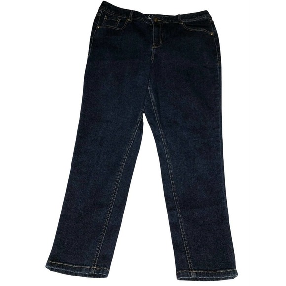 Lane Bryant Denim - Lane Bryant Skinny Jeans Women Size 16 Short Genius Fit Stretch Denim 34" Waist